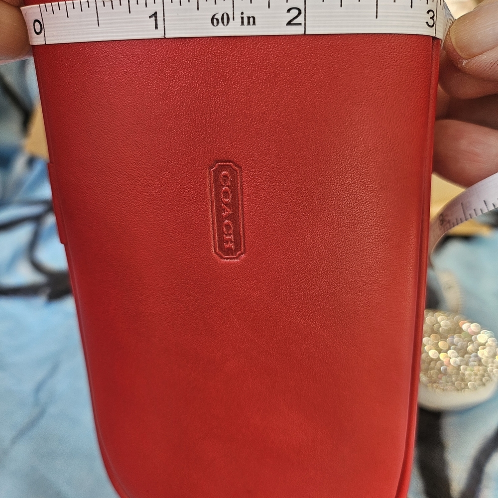 EUC Coach Red&Cream Signature Mini Satchel - Picture 15 of 15